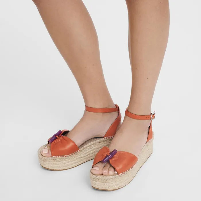 Women Le Roseau Wedge Espadrilles Sienna Longchamp Sandals