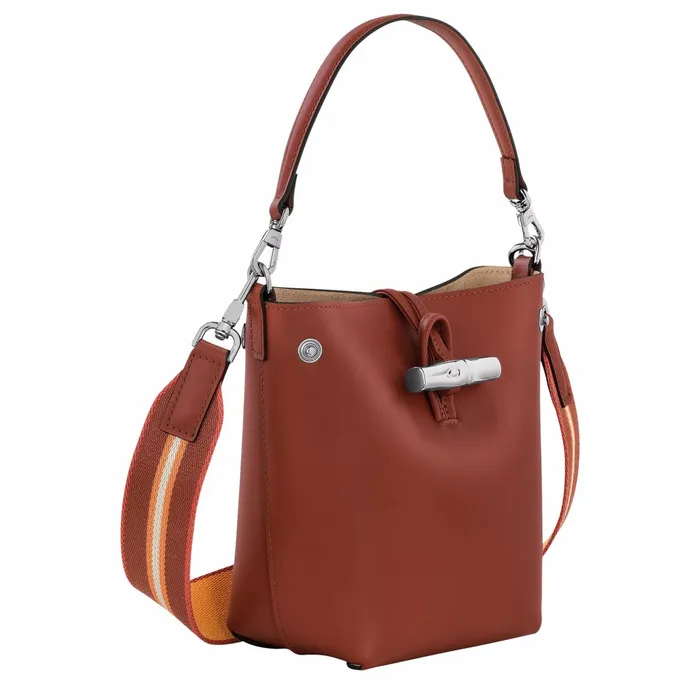 Women Le Roseau XS Bucket Bag Mahogany Longchamp Crossbody Bags