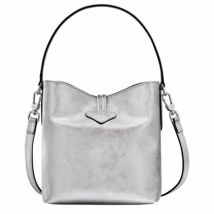 Women Le Roseau XS Bucket Bag Silver Longchamp Crossbody Bags