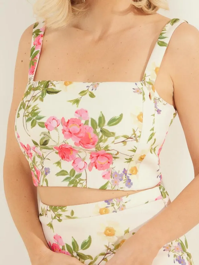 Women Leonara Top Petal Pose White Marciano Tops And Sweaters Women Leonara Top Petal Pose White Marciano Tops And Sweaters