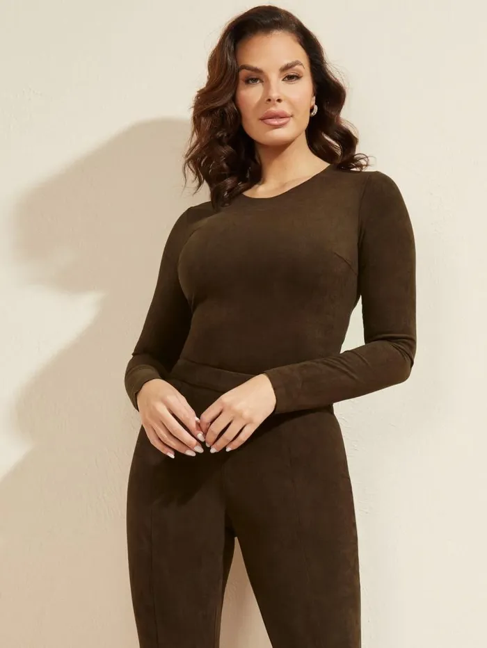 Women Leonie Bodysuit Burnt Wood Multi Marciano Tops And Sweaters