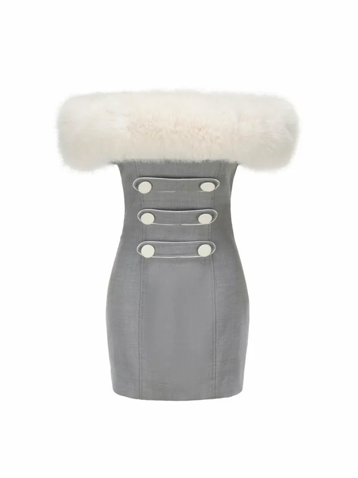 Women Lina Fur Dress Nana Jacqueline Mini