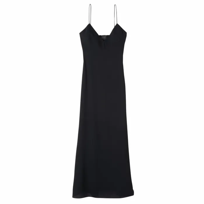 Women Long Dress Black Longchamp Dresses and Skirts