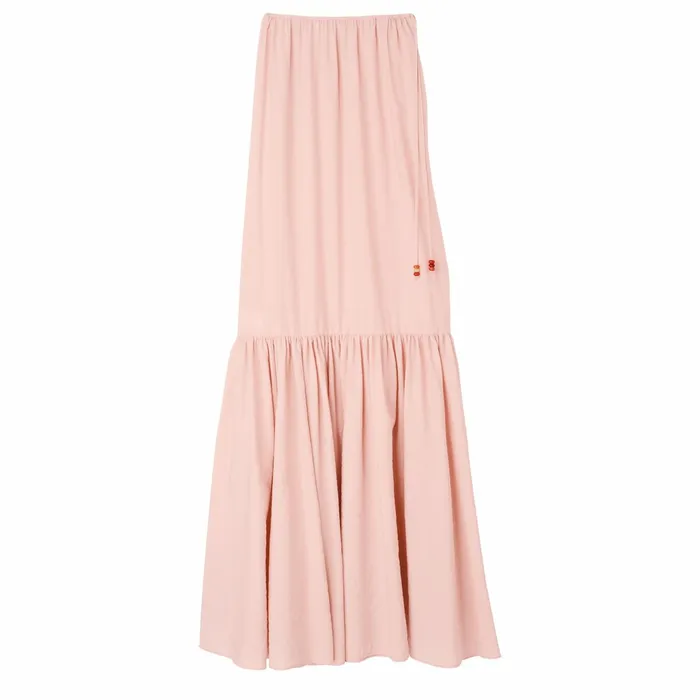 Women Long Skirt Nude Longchamp Dresses and Skirts