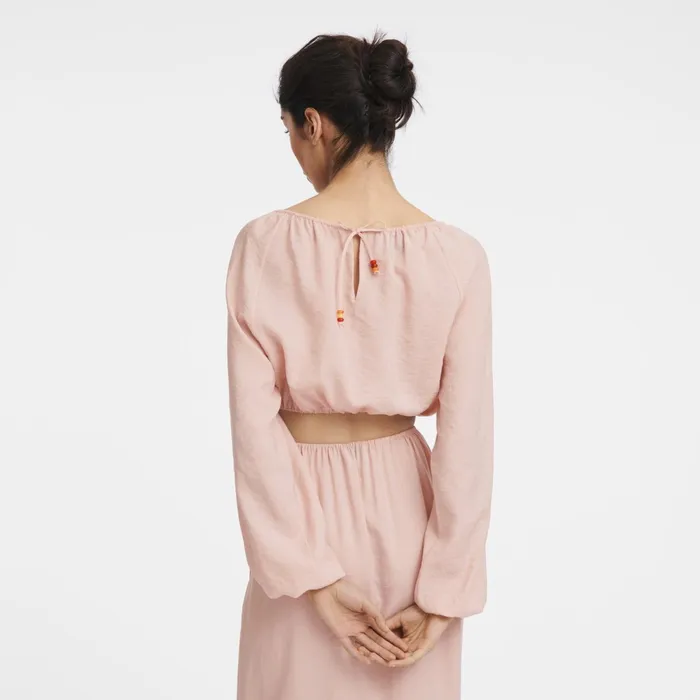 Women Long Skirt Nude Longchamp Dresses and Skirts