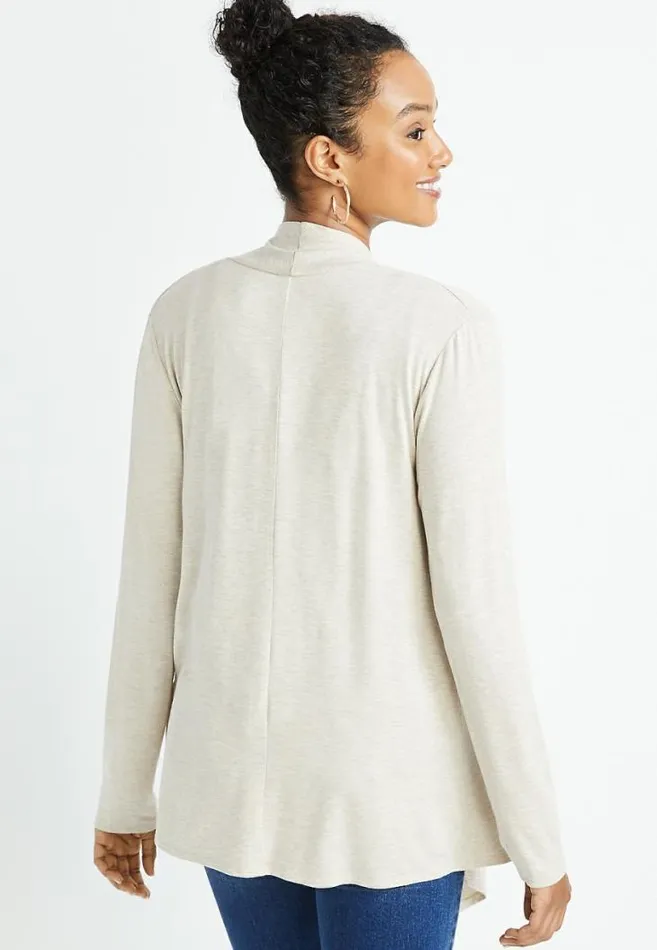 Women Long Sleeve Open Front Cardigan Maurices Tops