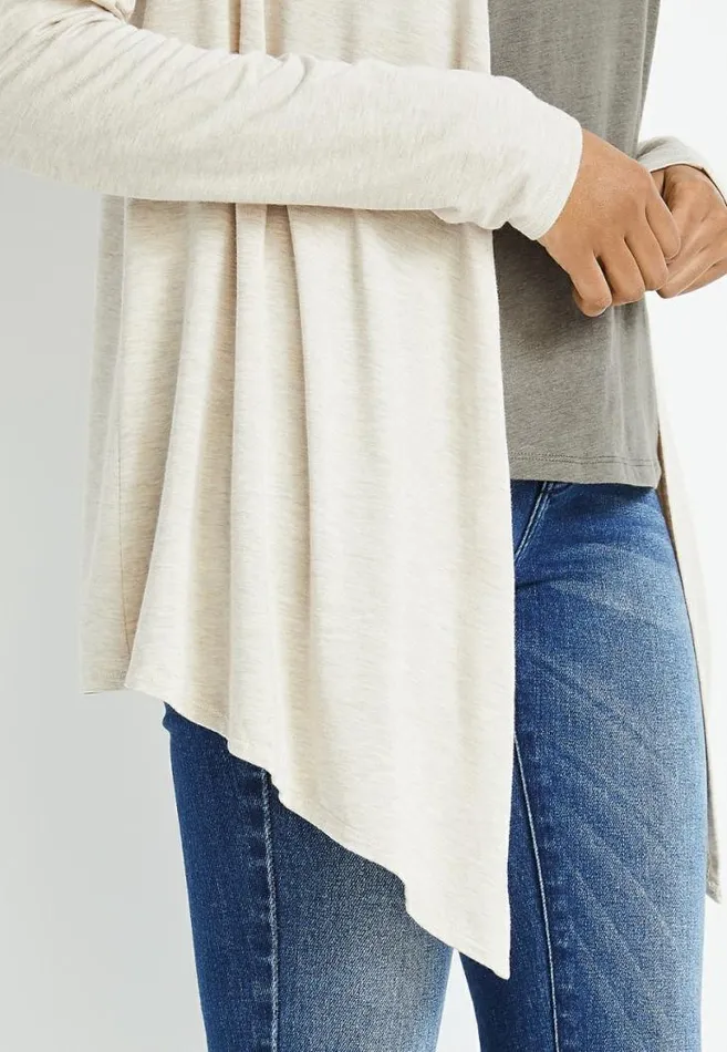 Women Long Sleeve Open Front Cardigan Maurices Tops