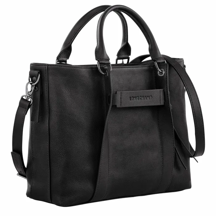 Women Longchamp 3D L Handbag Black Longchamp Handbags