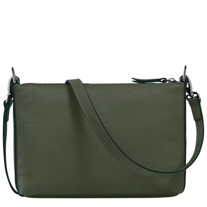 Women Longchamp 3D S Crossbody Bag Khaki Longchamp Crossbody Bags