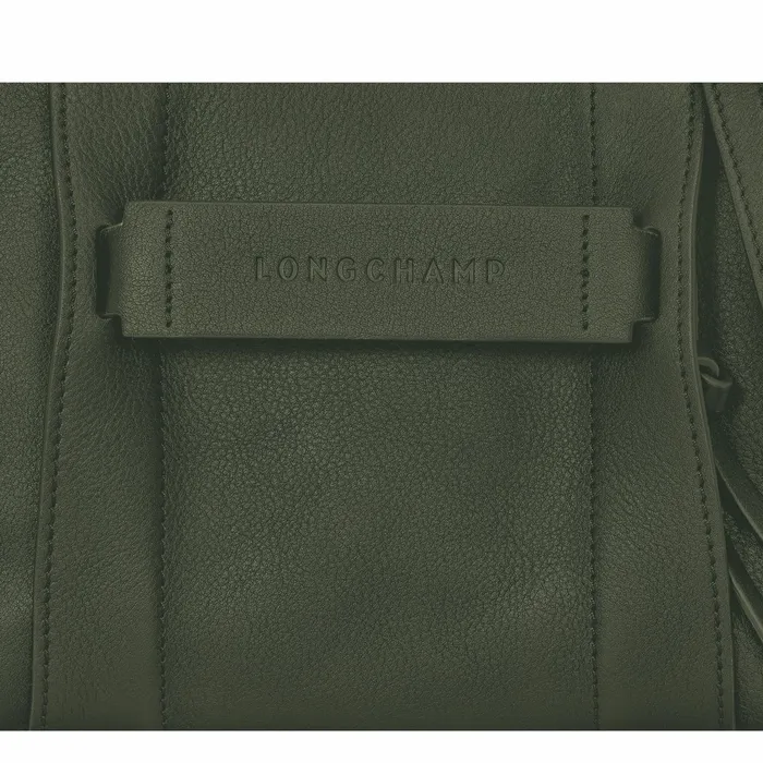 Women Longchamp 3D S Crossbody Bag Khaki Longchamp Crossbody Bags