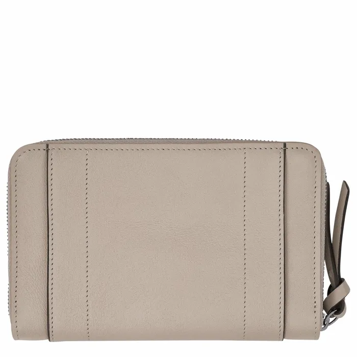 Women Longchamp 3D Wallet Clay Longchamp Leather Wallets
