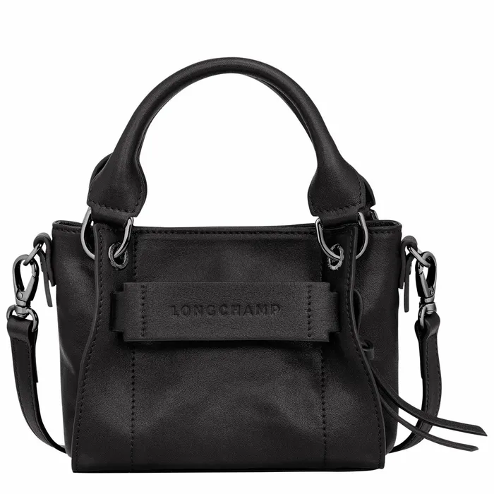 Women Longchamp 3D XS Handbag Black Longchamp Handbags