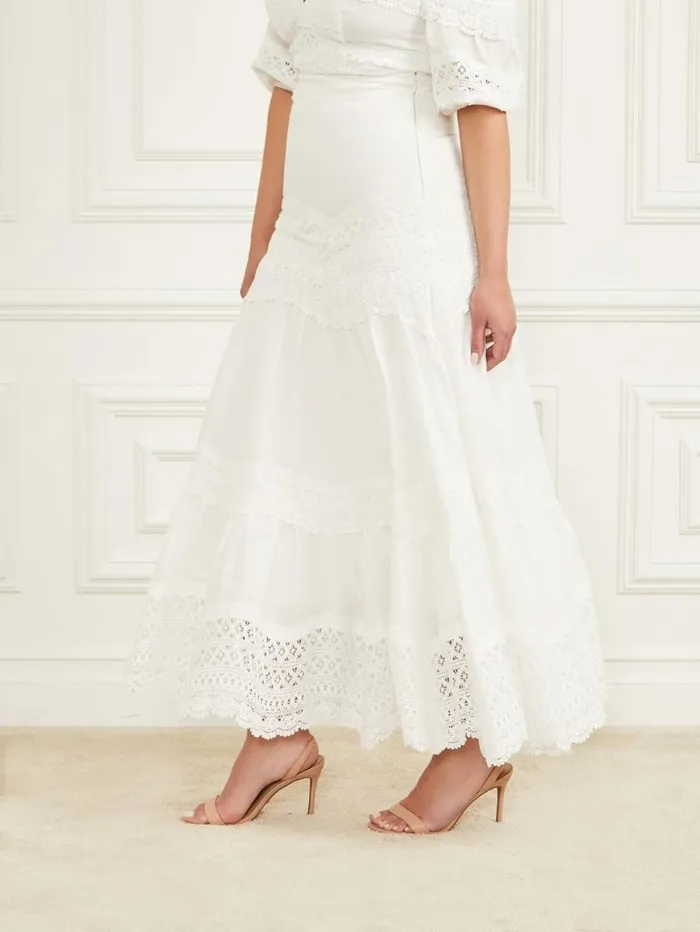 Women Lou Lou Maxi Skirt Pale Pearl Marciano Bottoms Women Lou Lou Maxi Skirt Pale Pearl Marciano Bottoms