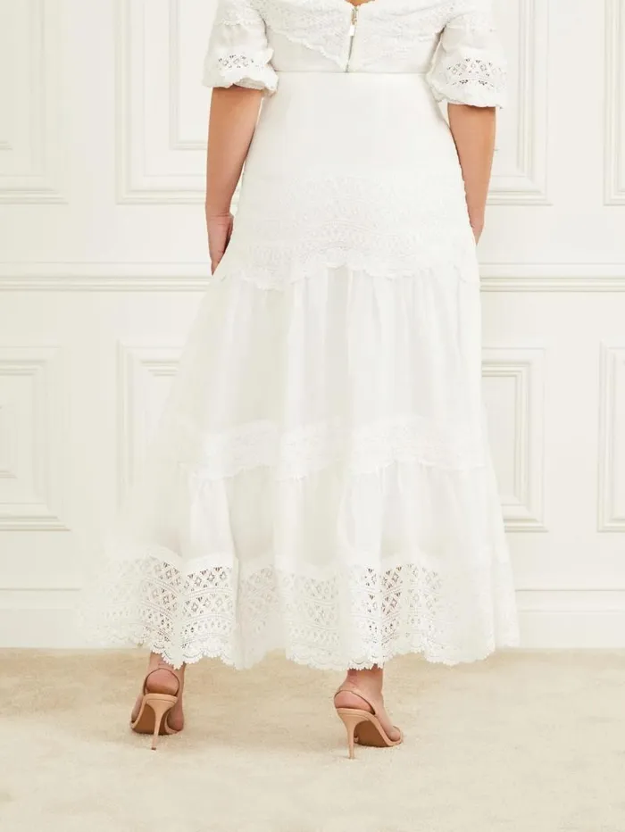Women Lou Lou Maxi Skirt Pale Pearl Marciano Bottoms Women Lou Lou Maxi Skirt Pale Pearl Marciano Bottoms