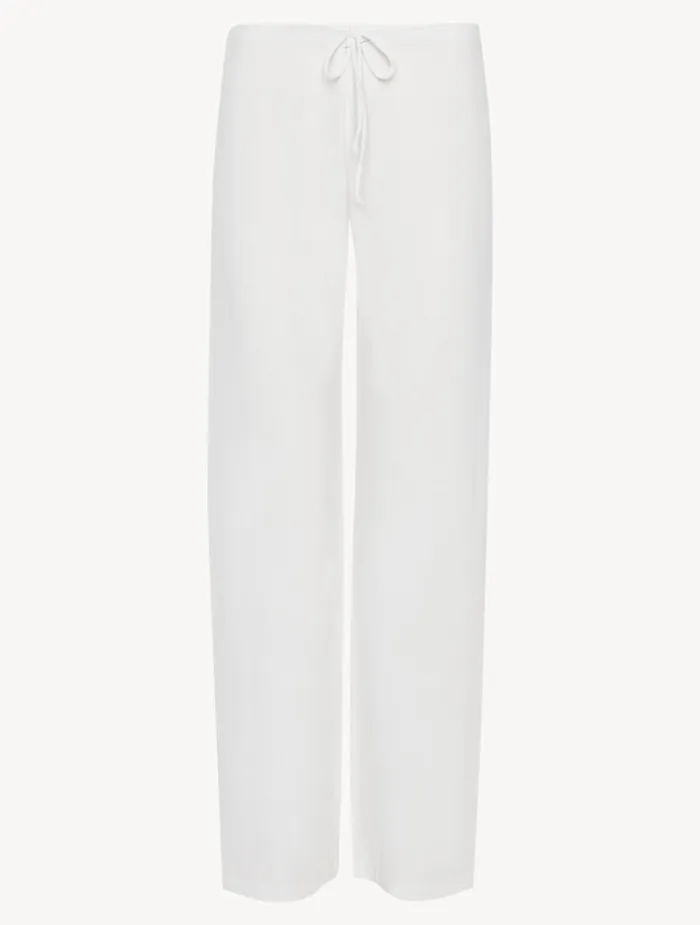 Women Loungewear La Perla White Cotton Trousers