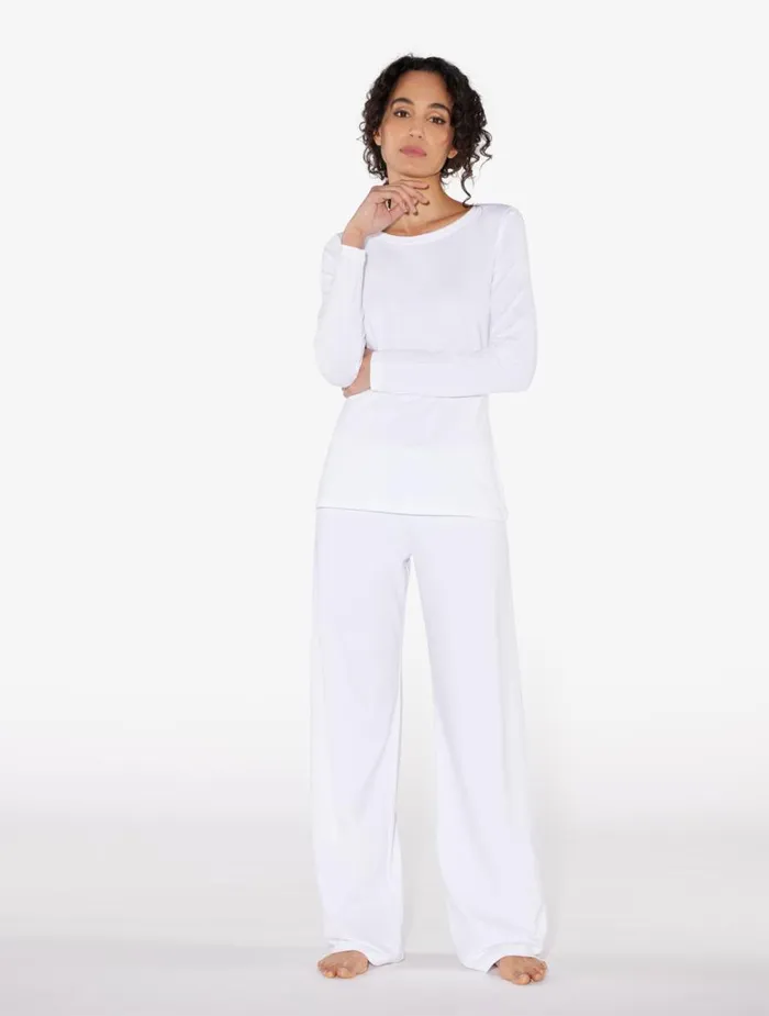 Women Loungewear La Perla White Cotton Trousers