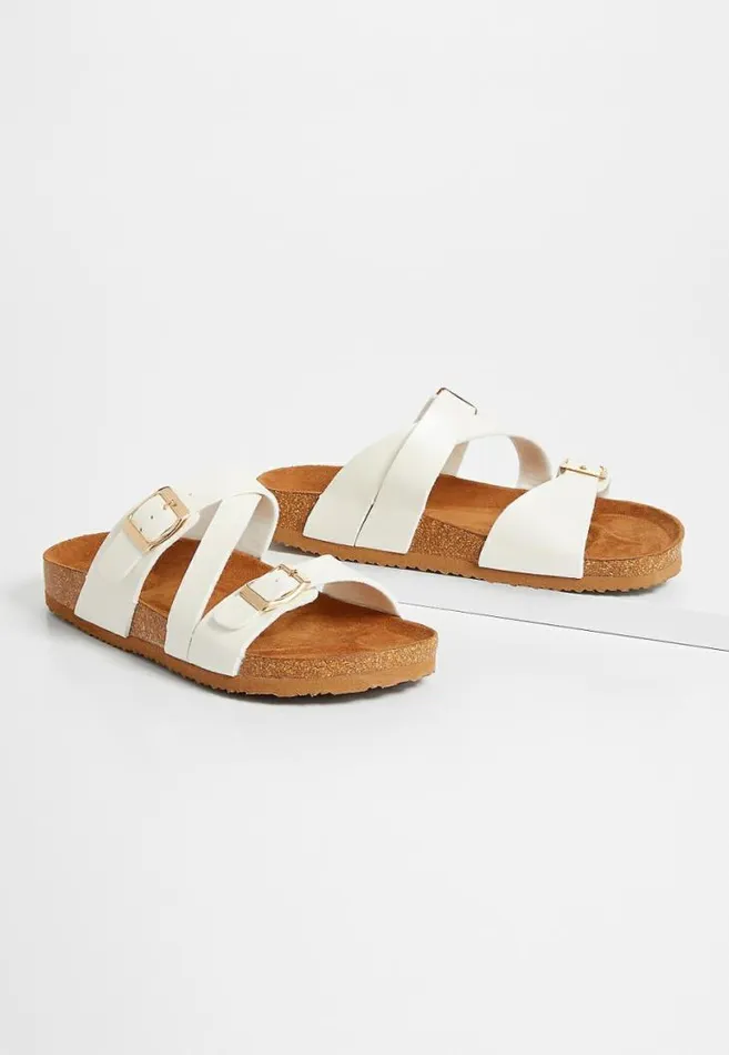 Women Lucy Buckle Slip On Sandal Maurices Sandals
