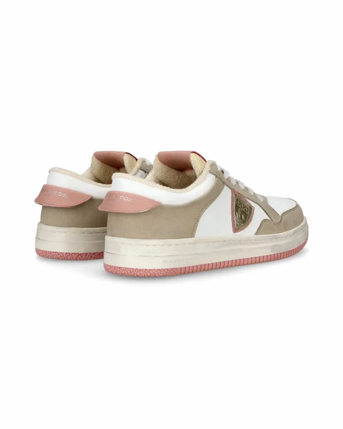 Women Lyon Sneakers WhiteRose Shoes Philippe Model Paris Low