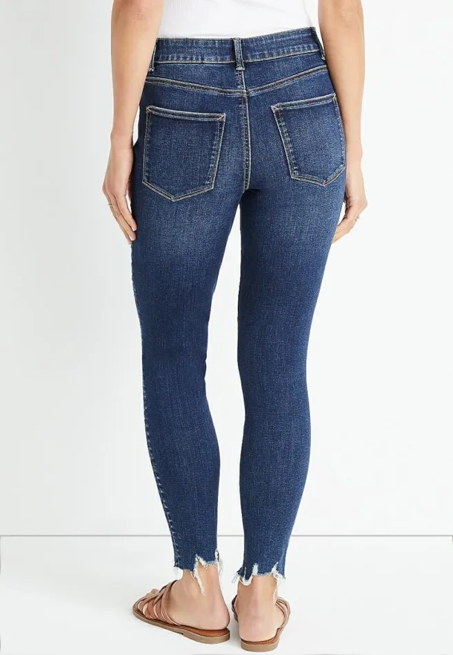 Women M Jeans By Maurices Cool Comfort High Rise Ripped Jegging Maurices Jeans
