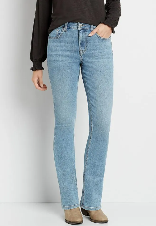 Women M Jeans By Maurices High Rise Light Wash Slim Boot Jean Maurices Jeans