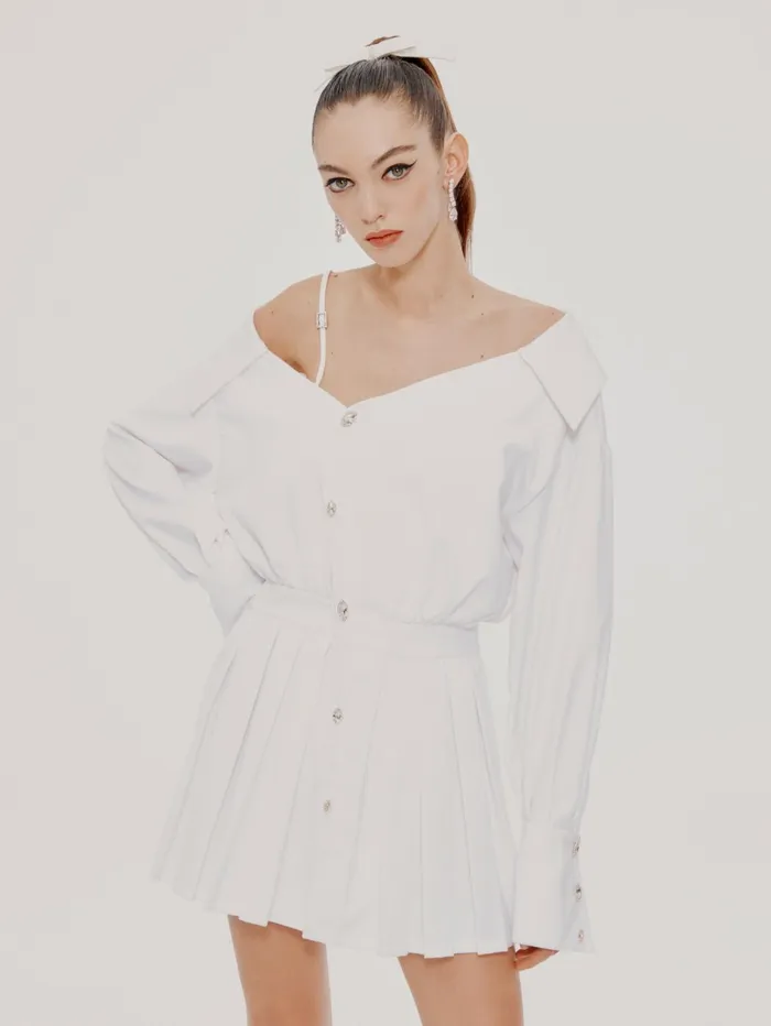 Women Mabilia White Shirt Dress Nana Jacqueline White