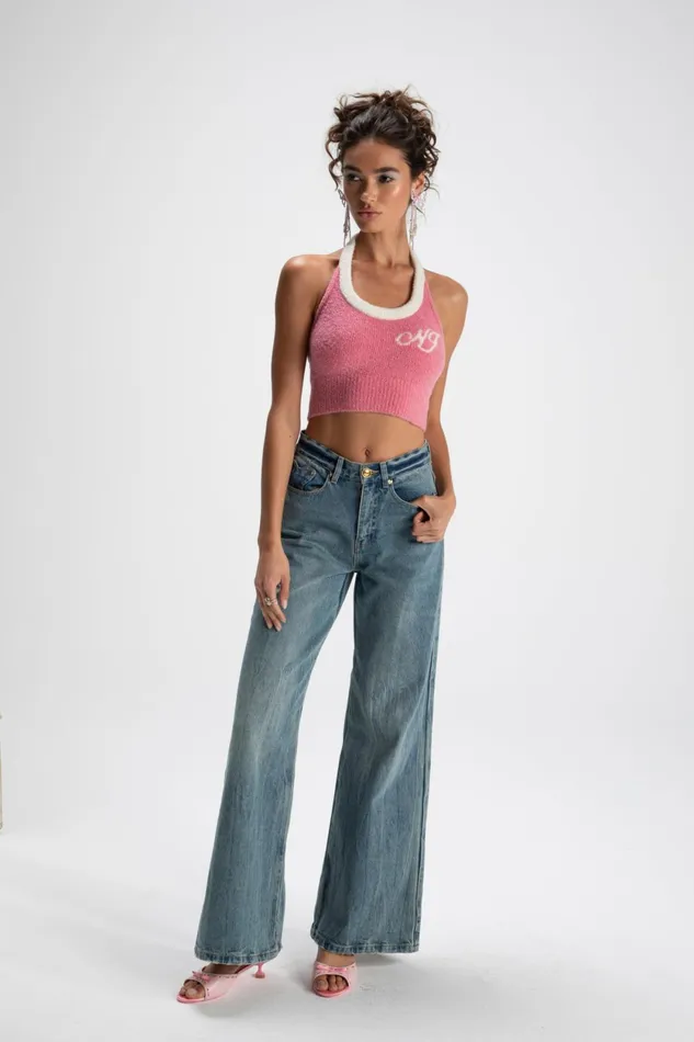 Women Macie Knit Halter Top Nana Jacqueline Tops