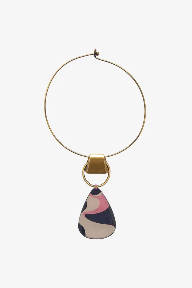 Women Malparmi Bijoux Fluid Muse Necklace Dark Bluepink