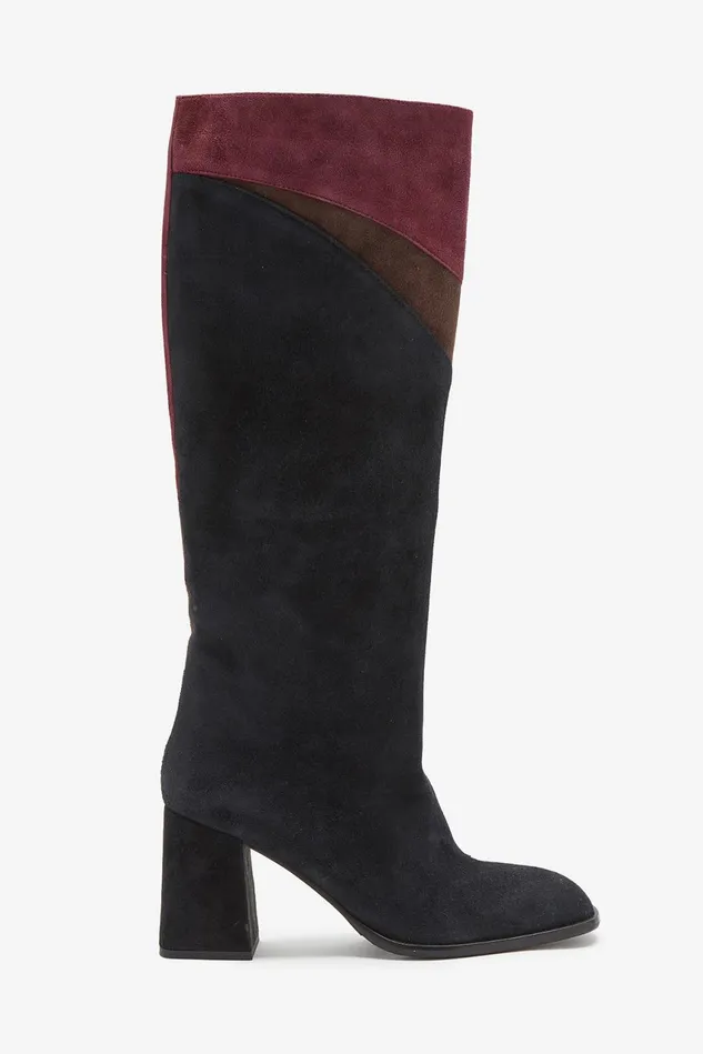 Women Malparmi Boots And Booties Suede Inlay Boots Purpleblack