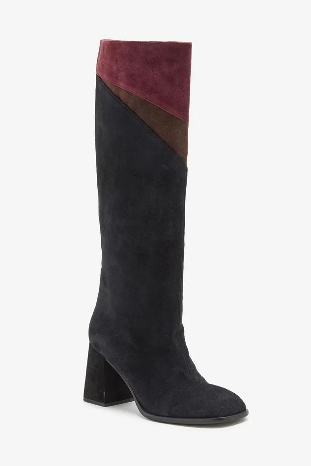 Women Malparmi Boots And Booties Suede Inlay Boots Purpleblack