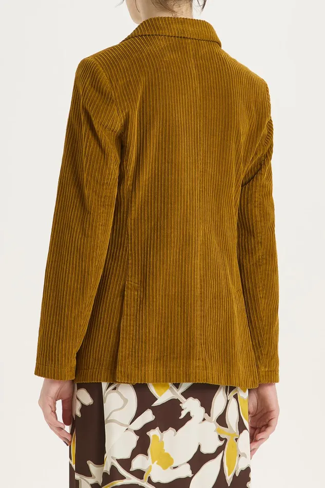 Women Malparmi Jackets Corduroy Velvet Jacket Caramel