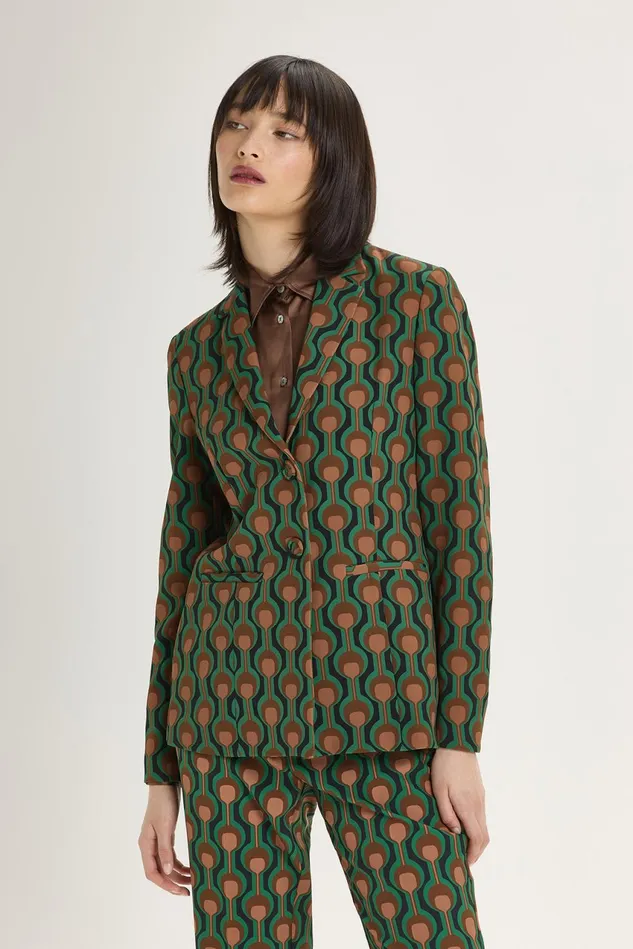 Women Malparmi Jackets Frieze Cady Jacket Greencamel