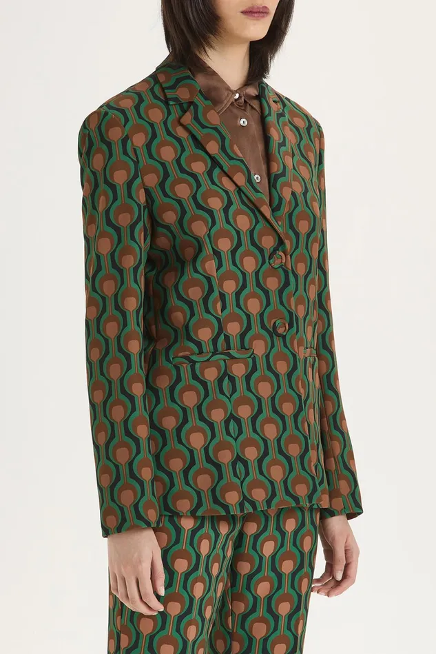 Women Malparmi Jackets Frieze Cady Jacket Greencamel