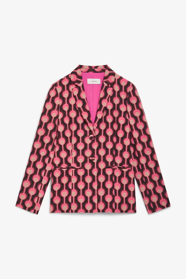 Women Malparmi Jackets Frieze Cady Jacket Pinkblackcamel