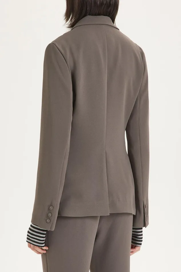 Women Malparmi Jackets Sabl Crepe Jacket Mediumgrey