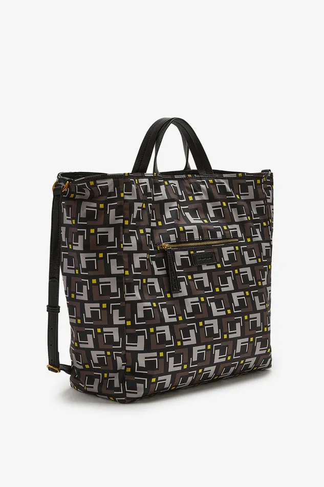 Women Malparmi Medium Bags Double Face Large Shoulder Bag Black