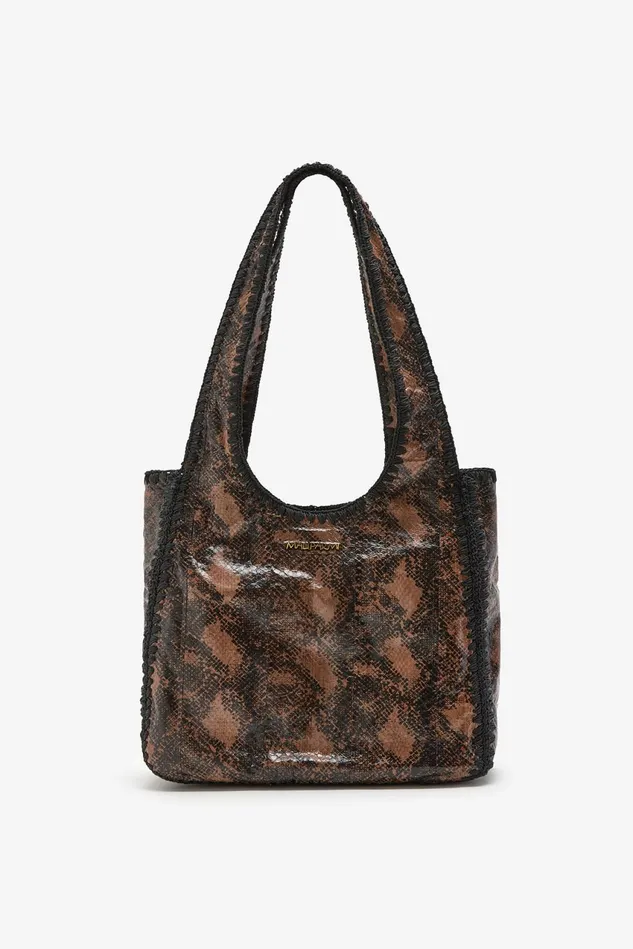 Women Malparmi Medium Bags Exotic and Crochet Medium Shoulder Bag Camel