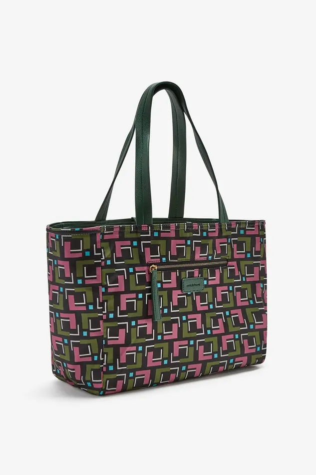 Women Malparmi Shopping Bag Double Face Shopping Bag Darkgreen
