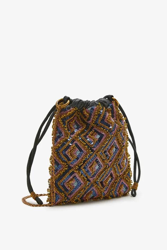 Women Malparmi Small Bags Muse Embroideries Bucket Bag Greenblackpink
