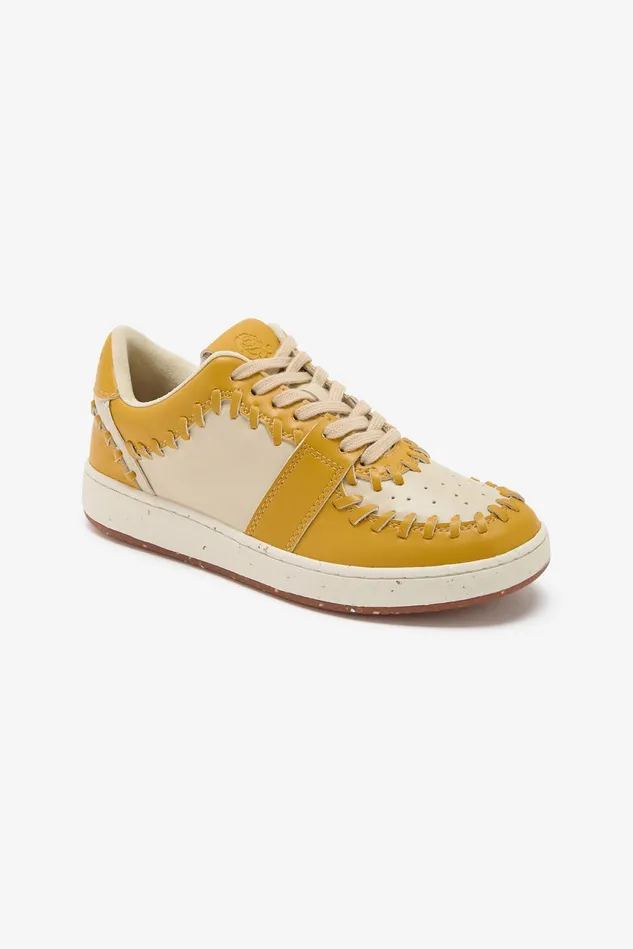 Women Malparmi Sneakers Leather Tress Sneakers Mustard