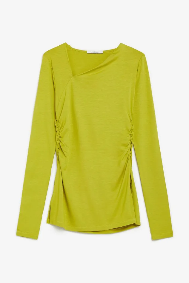 Women Malparmi Tshirts And Tops Block Colour Jersey TShirt Fern Green