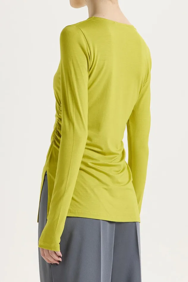 Women Malparmi Tshirts And Tops Block Colour Jersey TShirt Fern Green