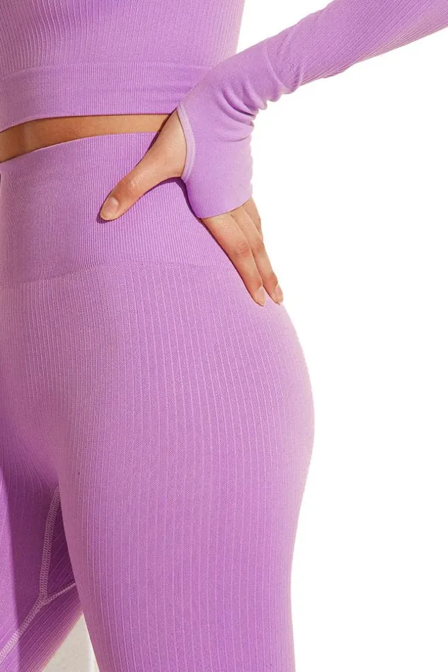 Women Matching Sets Cupshe Full Bloom Scoop Long Sleeve Matching Set Purple