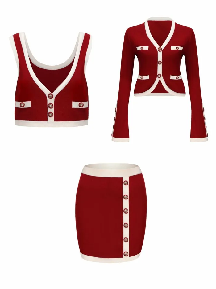 Women Matilda Knit Set Nana Jacqueline Knits
