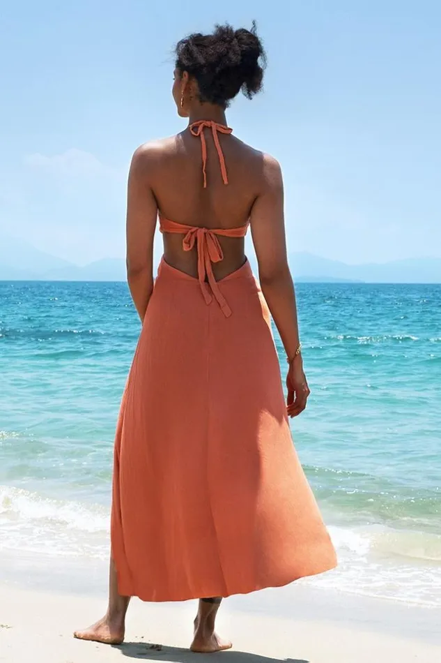 Women Maxi Dresses Cupshe Blair Halter Cutout Dress Red