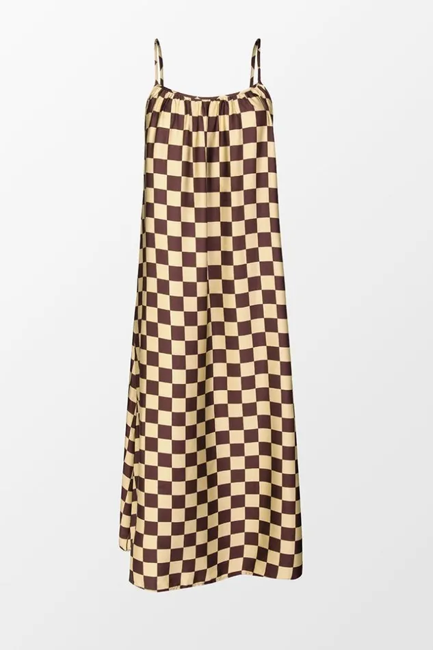 Women Maxi Dresses Cupshe Jazmyne Checkered Backless Slip Dress Multicolor