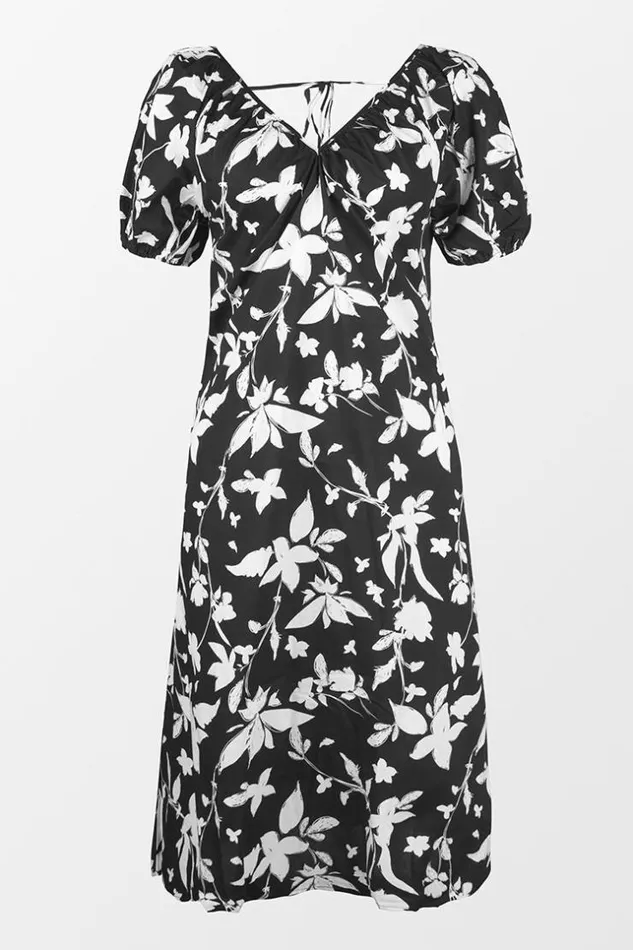 Women Maxi Dresses Cupshe Nikki Bubble Sleeve AShape Dress Multicolor