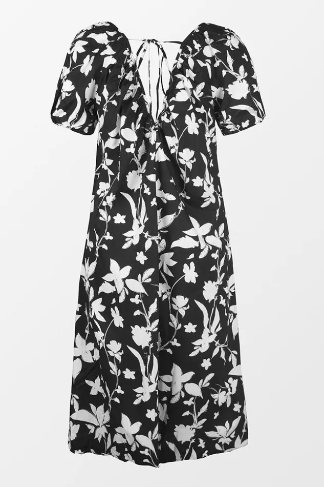 Women Maxi Dresses Cupshe Nikki Bubble Sleeve AShape Dress Multicolor