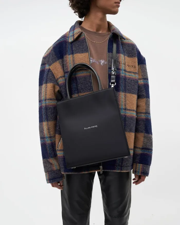 WomenMen Filling Pieces Bags and Leather Goods Tote Bag Medium Nylon Black