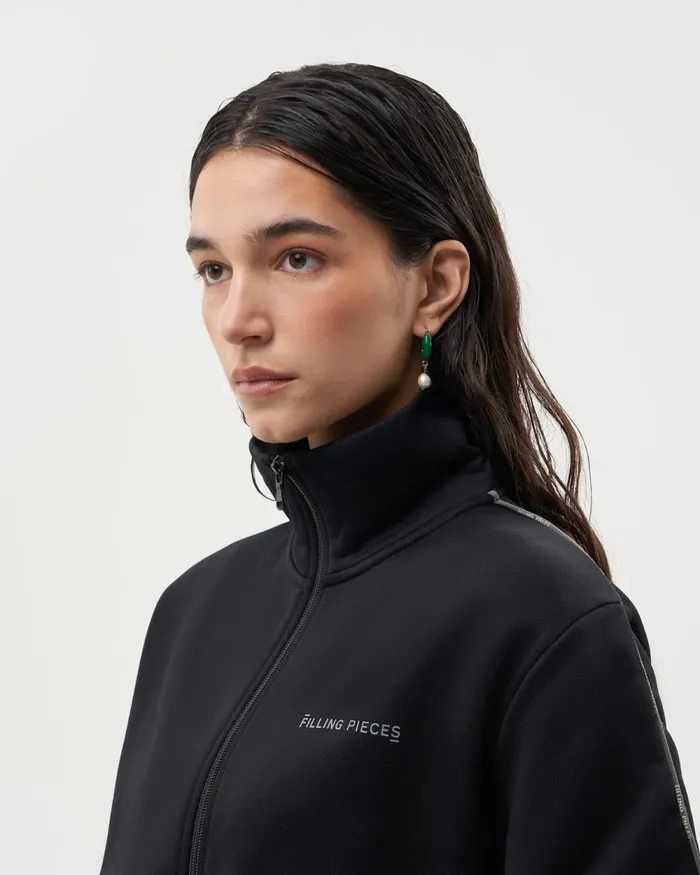 WomenMen Filling Pieces Coats and Jackets Jersey Track Jacket Black