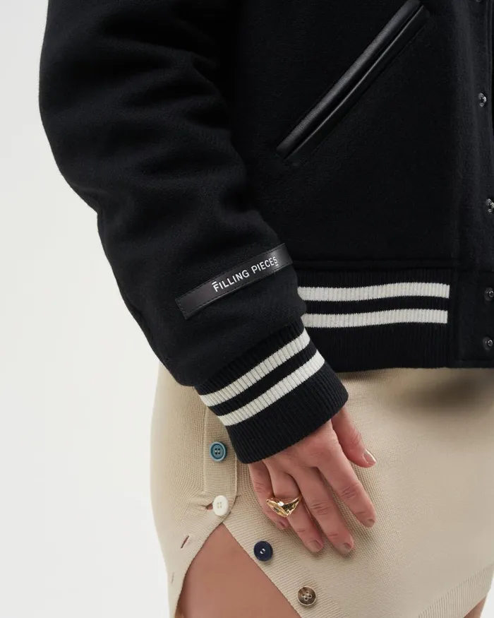 WomenMen Filling Pieces Coats and Jackets SS22 Varsity Jacket Black